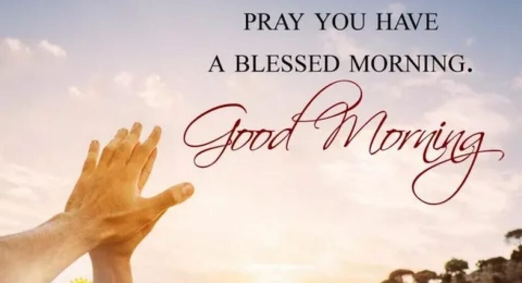 a morning prayer for their day ahead