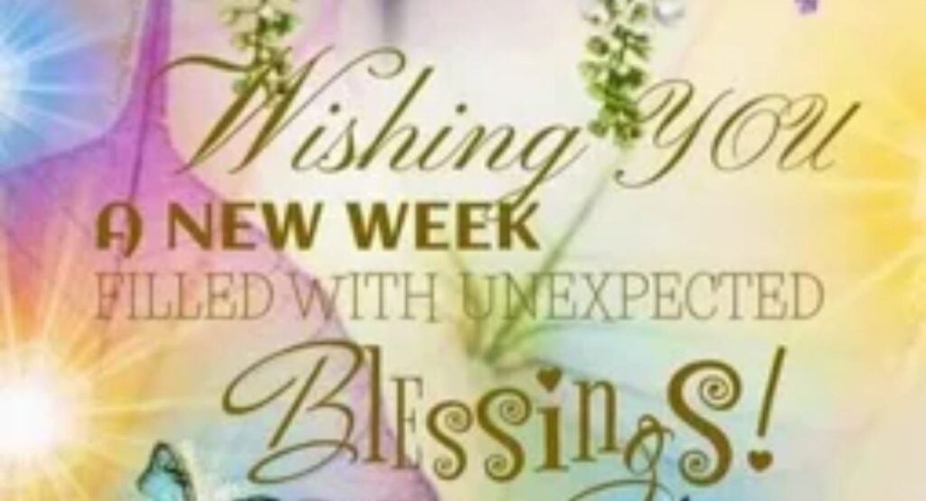 new week prayers and blessings