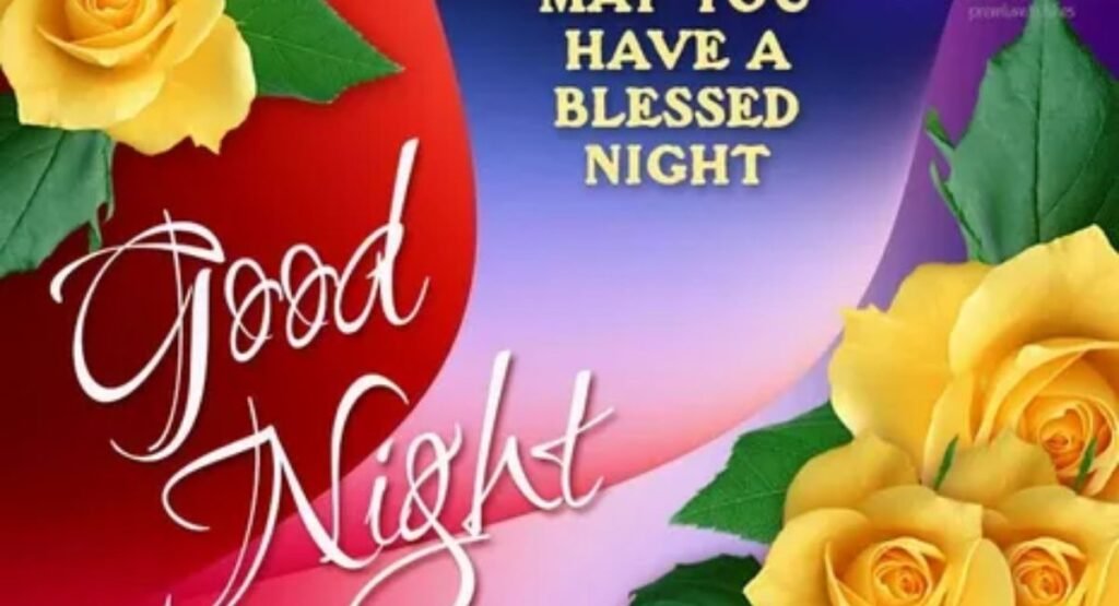 beautiful good night blessings