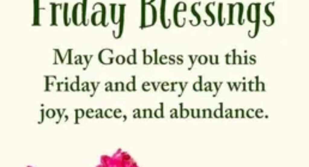 friday blessings and prayers
