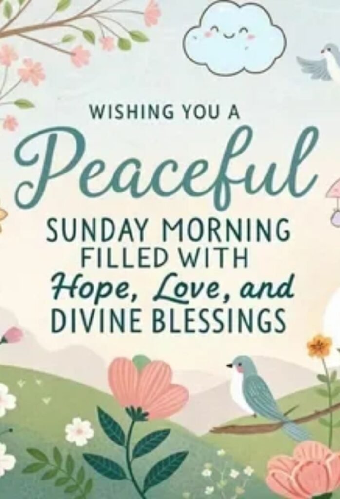 good morning sunday blessings for loved ones