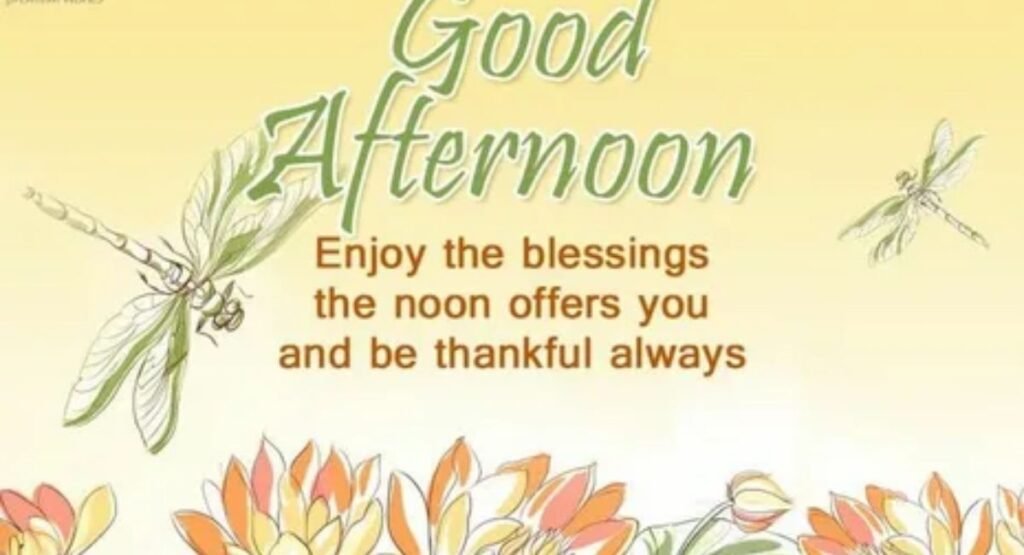 why send good afternoon blessings